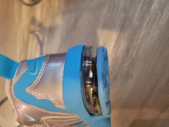 Nike Air Zoom Turf Barry Sanders Turf Signature Shoe Rare Blue sliver lions 11c - Picture 7 of 10